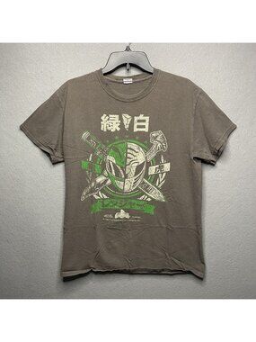 Mighty Morphin Power Rangers Green Ranger Graphic T-Shirt Gray Loot Crate 2015 M